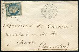 Let Commune De Paris -  N°37 Obl. Etoile S. Env., Càd Paris 27/5/71, 1ère Sortie Après La Reprise Du Service Postal, Arr - Guerra Del 1870