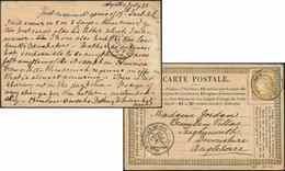 Let DESTINATIONS - N°55 Obl. Càd BAGNERES-DE-BIGORRE 22/7/76 S. CP, Arr. TEIGNMOUTH (Angleterre), TB - 1849-1876: Periodo Classico