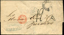 Let POSTE MARITIME - Càd Octog. Bleu LA GUAYRA 19/11/77 S. LAC, Càd Octog. Rouge VENEZUELA/PAQ. FR. B N°4 1/12/77, Taxe  - Maritime Post