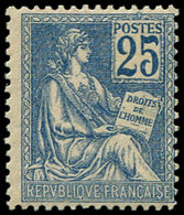 ** EMISSIONS DU XXème SIECLE - 118   Mouchon, 25c. Bleu, Bon Centrage, TB - Unused Stamps