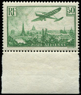 ** POSTE AERIENNE - 14  50f. Vert-jaune, Bdf, TB - 1927-1959 Mint/hinged
