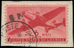 POSTE NAVALE MILITAIRE - Poste Navale 6 : 6c. Rouge, Surch. CASABLANCA T III, Obl., TB - Military Airmail