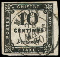 TAXE - 2   10c. Noir Obl. Càd T15 MEAUX 24/3/60, Frappe Superbe, TTB - 1859-1959 Covers & Documents