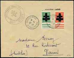 Let TIMBRES DE LIBERATION - AUDIERNE 6 Et 8 : 70c. Et 80c. Surch. T II Obl. 20/9/44 S. Env., TB, Signé Mayer - Liberazione