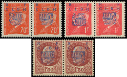 ** TIMBRES DE LIBERATION - DECAZEVILLE 3/4 Et 6 : 70c., 1f. Et 1f50 T I Et II Se Tenant, TB - Liberation