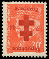 ** TIMBRES DE LIBERATION - PROVINS 22 : 70c. Orange, Surcharge ROUGE, TB. C - Liberazione