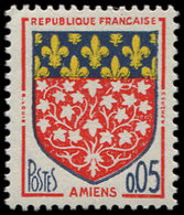 ** VARIETES - 1352   Amiens, 0,05, DOUBLE Impression Jaune, TB - Nuovi