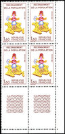 ** VARIETES - 2202a  Recensement, SANS Le "7" Dans La Corse Dans BLOC De Cdf, TB - Unused Stamps