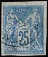 Colonies Générales - 23   25c. Bleu, Obl. De Nlle Calédonie, TB - Autres & Non Classés