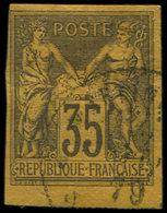 Colonies Générales - 45   35c. Violet-noir Sur Jaune, Obl., TB - Altri & Non Classificati