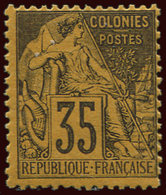** Colonies Générales - 56   35c. Violet Sur Jaune Orange, TB - Autres & Non Classés