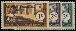 * A.E.F. 156/64 : La Série Surch. Afrique Française Libre, TB - Autres & Non Classés