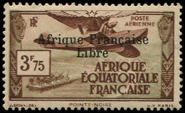 * A.E.F. PA 16 : 3f75 Brun-rouge Et Vert-gris, FRANCE LIBRE, TB. S - Otros & Sin Clasificación