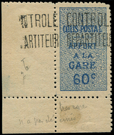 ** ALGERIE Colis Px 7A : 60c. Bleu, Cdf, TB - Parcel Post