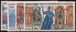 ANDORRE 167/70 : Série Historique, Obl., TB - Unused Stamps