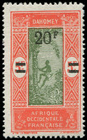 ** DAHOMEY 84a : 20f. Sur 5f. Vermillon Et Vert-olive, SANS Point Après F, TB - Altri & Non Classificati