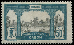 * GABON 44 : 50c. Vert-bleu Et Gris, TB - Other & Unclassified