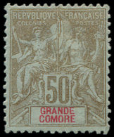 * GRANDE COMORE Taxe 19 : 50c. Bistre Sur Azuré, TB - Other & Unclassified