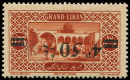 ** GRAND LIBAN 77 : 4p.50 Sur 0p.75, Surcharge RENVERSEE, TB - Other & Unclassified