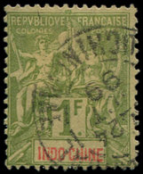 INDOCHINE 15 : 1f. Olive, Obl., TB - Other & Unclassified