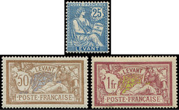 * LEVANT 24/26 : Mouchon Et Merson De 1906, TB - Autres & Non Classés