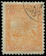 * MADAGASCAR 74 : 75c. Jaune-orange, Obl., TB - Altri & Non Classificati