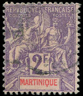 MARTINIQUE 50 : 2f. Violet Sur Rose, Obl., TB - Other & Unclassified