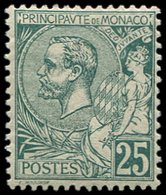** MONACO 16 : Albert Ier, 25c. Vert, Bien Centré, TB. C - ...-1885 Prephilately