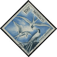 MONACO PA 66 : 100f. Ardoise Et Outremer, TB - Airmail