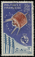 POLYNESIE FRANCAISE PA 10 : U.I.T., 50f. Violet, Obl., TB - Unused Stamps