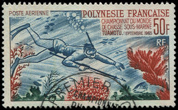 POLYNESIE FRANCAISE PA 14 : Chasse Sous-marine, Obl., TB - Unused Stamps
