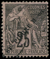 SAINT PIERRE ET MIQUELON 25 : 25c. Noir Sur Rose, Obl., TB - Unused Stamps