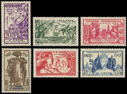 ** SAINT PIERRE ET MIQUELON 160/65 : Expo De Paris 1937, TB - Unused Stamps