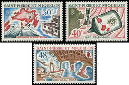 ** SAINT PIERRE ET MIQUELON 376/78 : Aménagements, TB - Unused Stamps