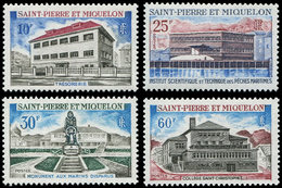 ** SAINT PIERRE ET MIQUELON 387/90 : Monuments Et Bâtiments, TB - Unused Stamps