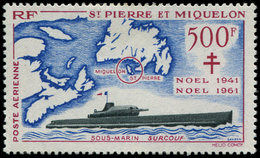 * SAINT PIERRE ET MIQUELON PA 28 : Surcouf, 500f., FRANCE LIBRE, TB - Unused Stamps