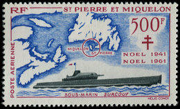 * SAINT PIERRE ET MIQUELON PA 28 : Surcouf, 500f., FRANCE LIBRE, TB - Neufs