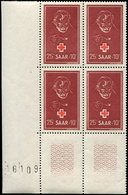 ** SARRE 271 : 25f. + 10f. Brun-carmin, BLOCS De 4 Cdf, TB - Unused Stamps