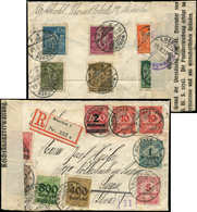 Let EMPIRE 279, 281, 285, 295, 298 Et 299 Obl. Càd Sur LSC Rec. Avec Bande De Censure "Reichsfinanzverwaltung" Du 23/10/ - Used Stamps