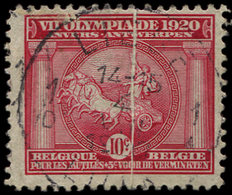 BELGIQUE 180 : J.O D'Anvers, 10c. Rouge, PLI ACCORDEON, Obl., TB - Altri & Non Classificati