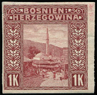 ** BOSNIE HERZEGOVINE 42 : 1k. Carmin, NON DENTELE, TB - Bosnia And Herzegovina