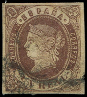 ESPAGNE 57 : 1r. Brun Sur Jaune, Obl., TB - Used Stamps