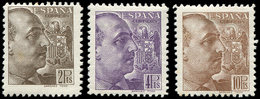 * ESPAGNE 673/75 : 2p., 4p. Et 10p. De 1939, TB - Used Stamps