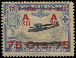 * ESPAGNE PA 28 : 75c. Sur 10c. Outremer Et Noir, TB - Unused Stamps