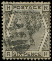 GRANDE BRETAGNE 52 : 6p. Gris-olive, Obl., TB - Used Stamps