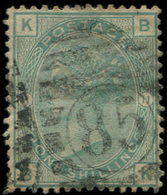 GRANDE BRETAGNE 53 : 1s. Vert, Obl., Pelurage, B - Used Stamps