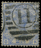 GRANDE BRETAGNE 62 : 2 1/2p. Bleu, Obl., TB - Used Stamps
