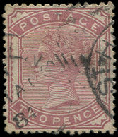 GRANDE BRETAGNE 70 : 2p. Rose Carminé, Obl., TB - Used Stamps