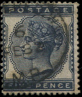 GRANDE BRETAGNE 71 : 5p. Bleu-noir, Obl., TB - Used Stamps