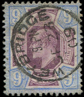 GRANDE BRETAGNE 115 : 9p. Bleu Et Violet-brun, Obl.? TB - Used Stamps
